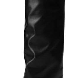 Modatope Knee High Boots Women Fold Over Knee High Boots Chunky High Heels Long Boots Zipper Pointed Toe Dress Tall Boots for Women