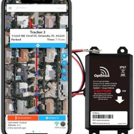 Optimus Wired GPS Tracker for Vehicles - Easy Installation on Car's Battery - Low Cost Subscription Plan Options